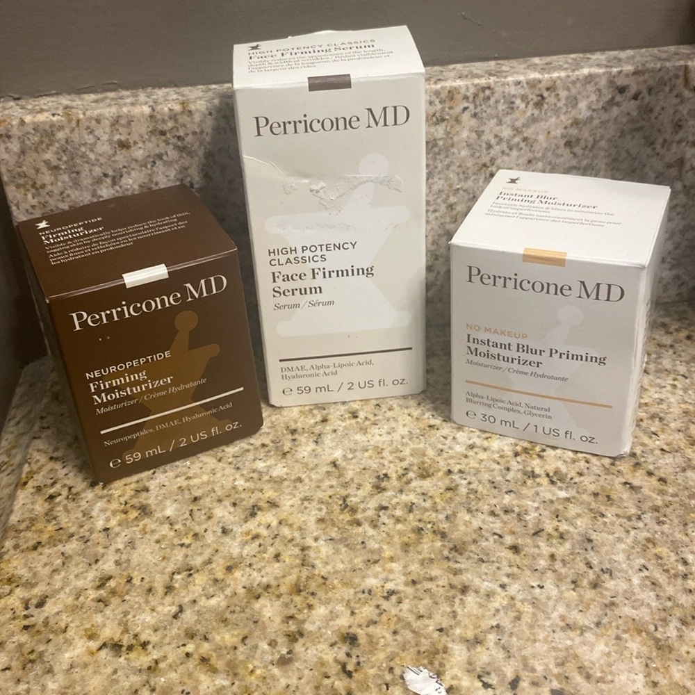 Perricone MD Face Firming Serum and Moisturizers